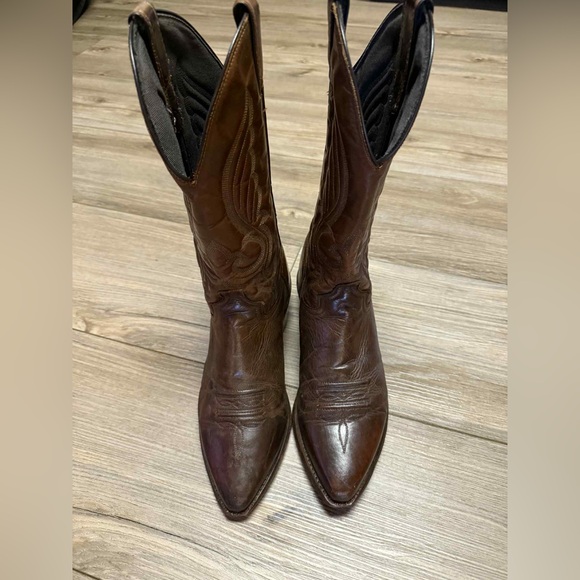Vintage Abilene Brown Leather Western Boots - Picture 1 of 13
